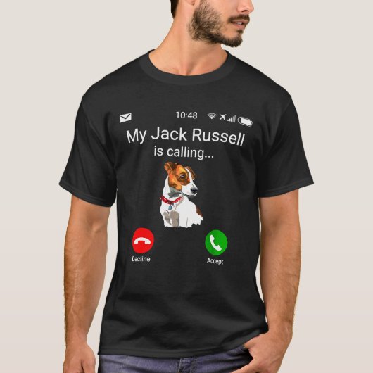 Mijn Jack Russell belt Fun JRT Jack Russell T-shirt (Voorkant)