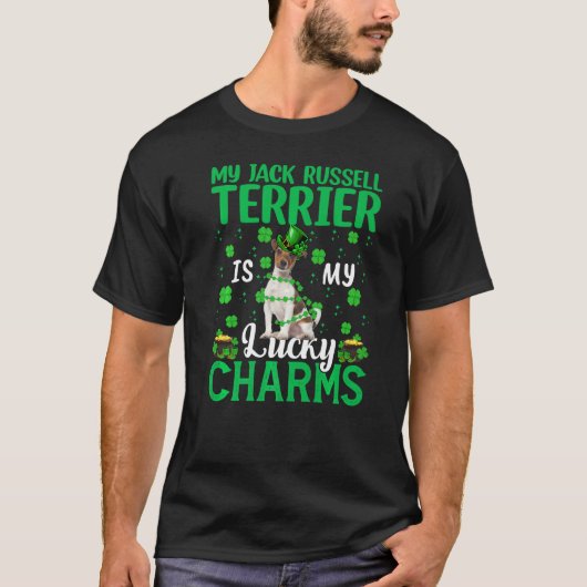 Mijn Jack Russell Terrier is m'n luie karretje. T-shirt (Voorkant)