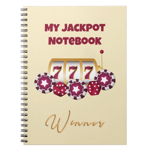Mijn jackpot spiraal Notitieboek (Voorkant)