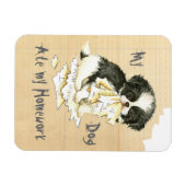 Mijn Japanse kin Ate Mijn thuiswerk Magneet (Horizontaal)