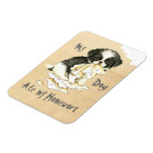 Mijn Japanse kin Ate Mijn thuiswerk Magneet (Linkerzijde)