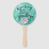 Mijn "jaren '30" gedag kussen handwaaier (Achterkant)