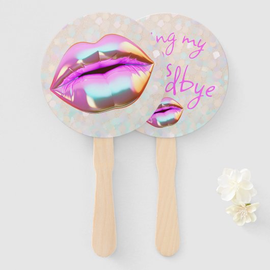 Mijn "jaren '30" gedag kussen handwaaier (Voorkant en achterkant)