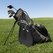 Mijn jas is in de was Golf liefhebber Master Golf Golfhanddoek (Groen)
