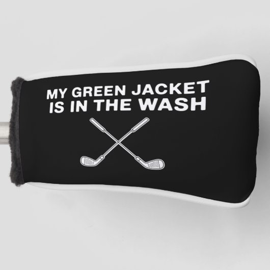 Mijn jas is in de was Golfliefhebber Master Golf Golfheadcover (Voorkant)