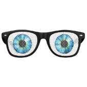 Mijn, je hebt grote blauwe ogen! retro zonnebril (Voorkant)