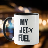 Mijn Jet Fuel & Vliegtuig, Vriendje Man, Grappig Mok