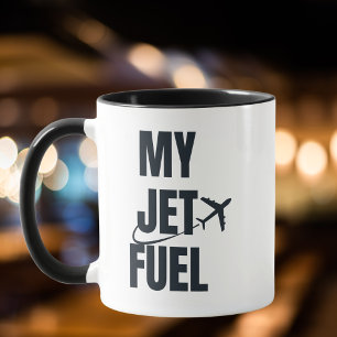 Mijn Jet Fuel & Vliegtuig, Vriendje Man, Grappig Mok