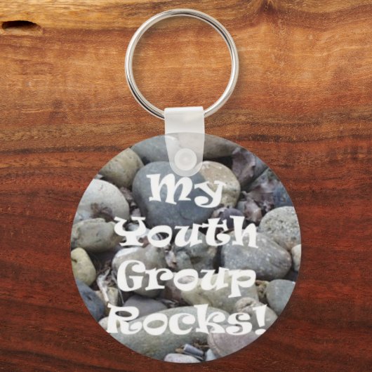 Mijn jeugdgroep Rocks! Sleutelhanger (Voorkant)