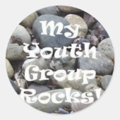 Mijn jeugdgroep Rocks Stickers (Voorkant)