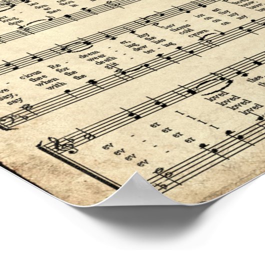 Mijn Jezus, ik hou van de  Hymn Poster (Hoek)