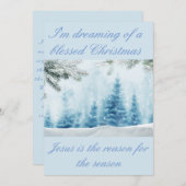 Mijn Jezus is de reden voor het seizoen Feestdagenkaart (Voorkant / Achterkant)