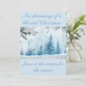 Mijn Jezus is de reden voor het seizoen Feestdagenkaart (Staand voorkant)