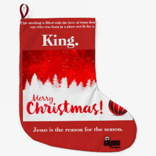 Mijn Jezus is de reden voor het seizoen Grote Kerstsok