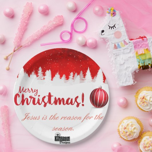 Mijn Jezus is de reden voor het seizoen Papieren Bordje (Feest)