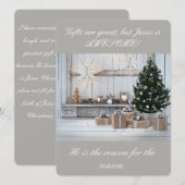 Mijn Jezus is de reden voor het seizoen plat 5x7/2 Feestdagenkaart (Voorkant / Achterkant)