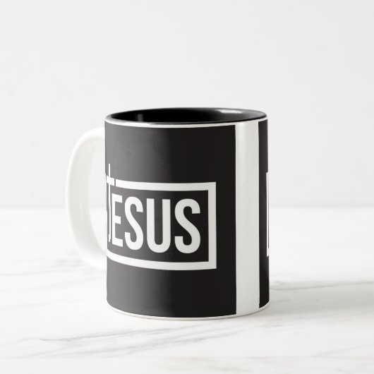 Mijn Jezus Tweekleurige Koffiemok (Voorkant links)