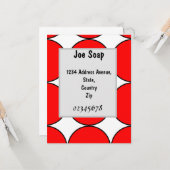 Mijn Joe Soapy-uitnodiging Kaart (Voorkant / Achterkant in situ)