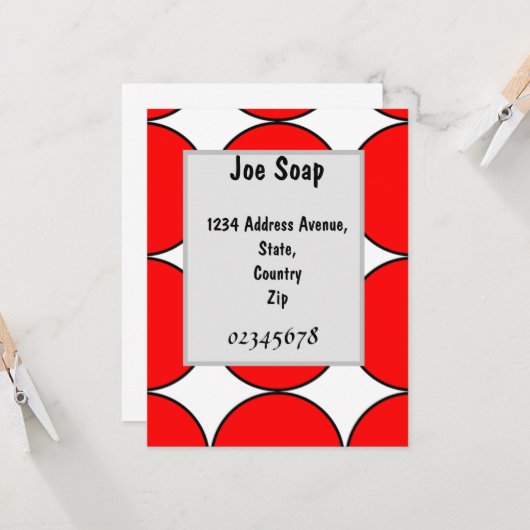 Mijn Joe Soapy-uitnodiging Kaart (Voorkant / Achterkant in situ)