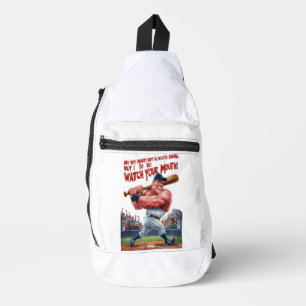 Mijn jongen zwaait misschien niet altijd, maar ik  sling bag