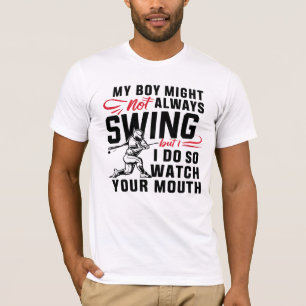 Mijn jongen zwaait misschien niet altijd, maar ik t-shirt