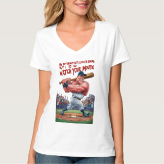 Mijn jongen zwaait misschien niet altijd, maar ik t-shirt