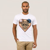 Mijn jongen zwaait misschien niet altijd, maar ik  t-shirt (Voorkant volledig)