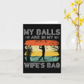 Mijn jongens zijn in mijn vrouwen door leuke golf kaart (Gele Bloem)