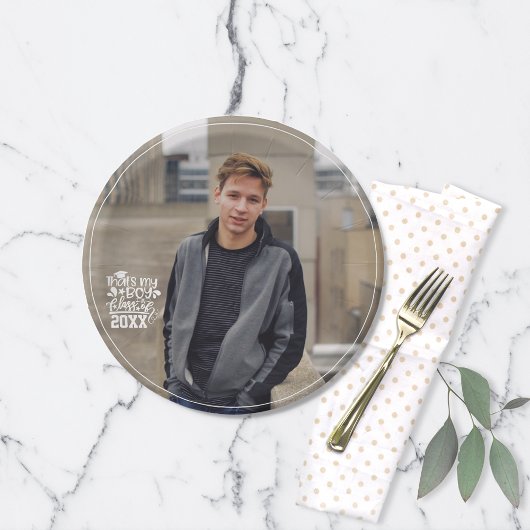 Mijn jongensklasse van 20XX Photo Afstuderen Papieren Bordje