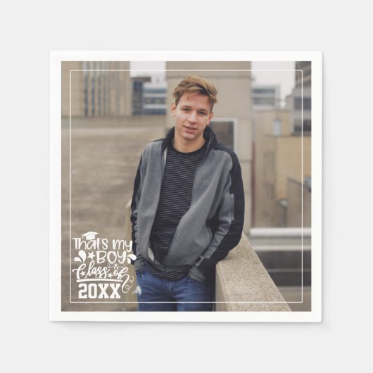 Mijn jongensklasse van 20XX Photo Afstuderen Servet (Voorkant)