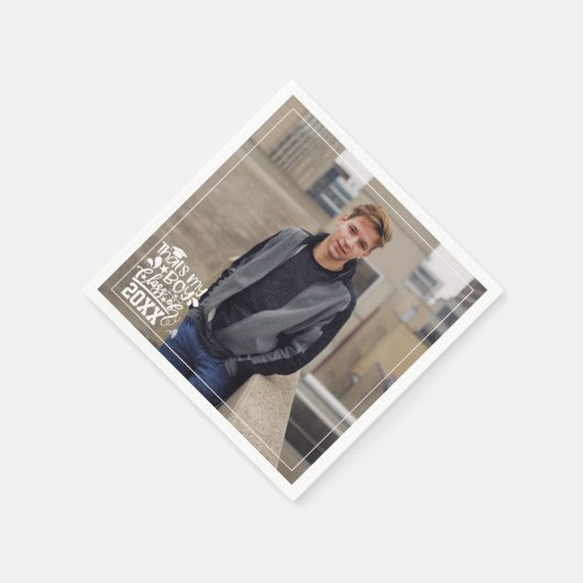 Mijn jongensklasse van 20XX Photo Afstuderen Servet (Hoek)