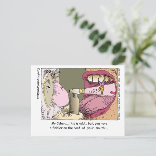 Mijn Joodse Dentist Funny geeft Mokken T - shirts Briefkaart (Staand voorkant)