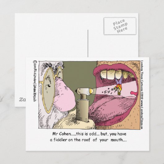 Mijn Joodse Dentist Funny geeft Mokken T - shirts Briefkaart (Voorkant / Achterkant)