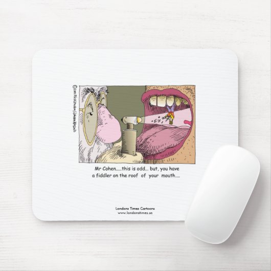 Mijn Joodse Dentist Funny Mousepad Muismat (Met muis)