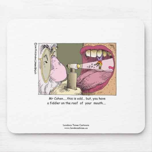 Mijn Joodse Dentist Funny Mousepad Muismat (Voorkant)