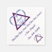 Mijn Joodse Hart - Bat Mitzvah - Gepersonaliseerd Servetten (Voorkant)