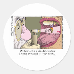 Mijn Joodse Tandarts Funniecadeaus Mokken T-shirts Ronde Sticker