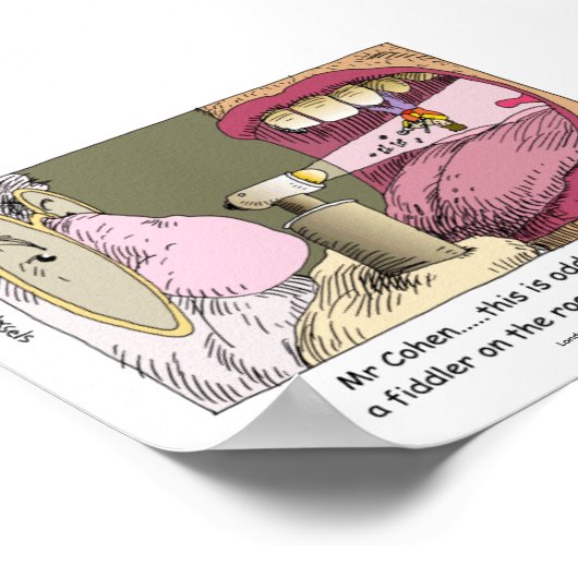 Mijn joodse tentist (grappig) omlijstde print (Hoek)