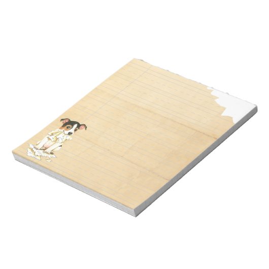 Mijn JRT Ate mijn thuiswerk Notitieblok (Linkerzijde)