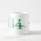 Mijn Jubileum vieren Koffiemok (Voorkant links)