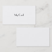 "Mijn kaart" Funny Visitekaartjes (Voorkant / Achterkant)