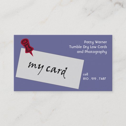 Mijn kaartvisitekaartje visitekaartje (Voorkant)