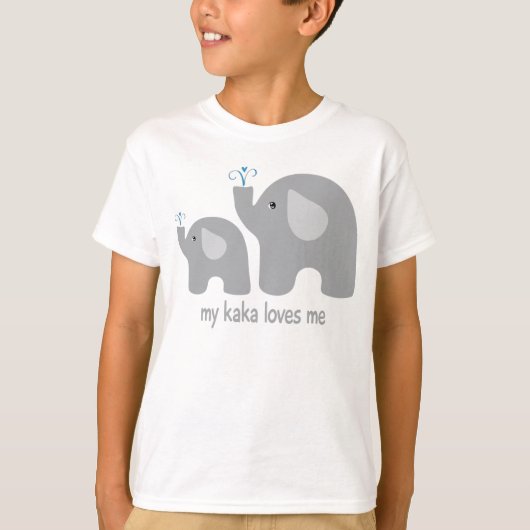 Mijn Kaka houdt van mij - Elephant Shirt voor kind (Voorkant)