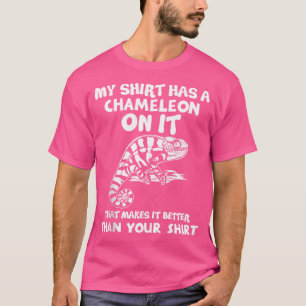 Mijn kameleon heeft een grappige reptielenliefhebb t-shirt