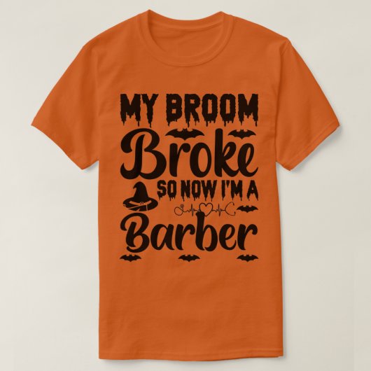 Mijn kamer brak dus nu ben ik Barber T-shirt (Design voorkant)