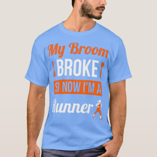 Mijn kamer broke dus nu ben ik een runner Hallowee T-shirt