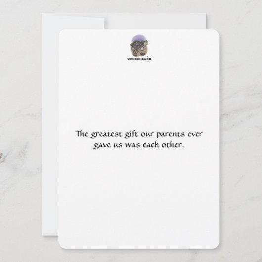 Mijn kamer Flat Kaart (Achterkant)