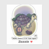 Mijn kamer Grappig Custom Cut Sticker (Vel)