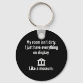 Mijn kamer is niet vies sleutelhanger (Voorkant)