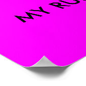 MIJN KAMER, MIJN poster REGELS (Hoek)